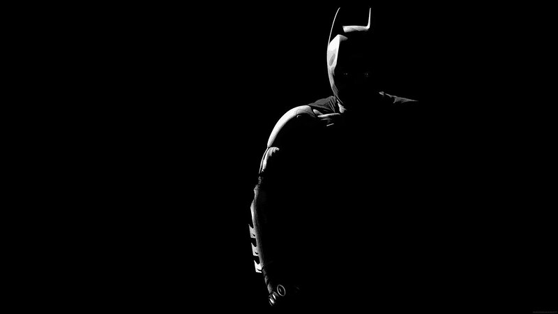 Batman Silhouette — Black, Dramatic, Night, Digital Art, Costume