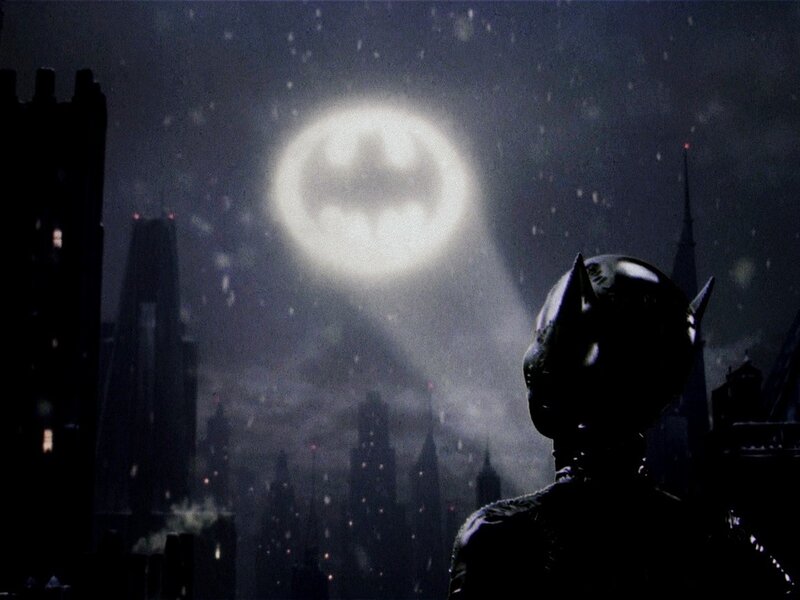 Batman Silhouette — Black, Dramatic, Night, Photograph, City Skyline