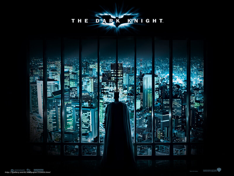 Batman Silhouette — Black, Dramatic