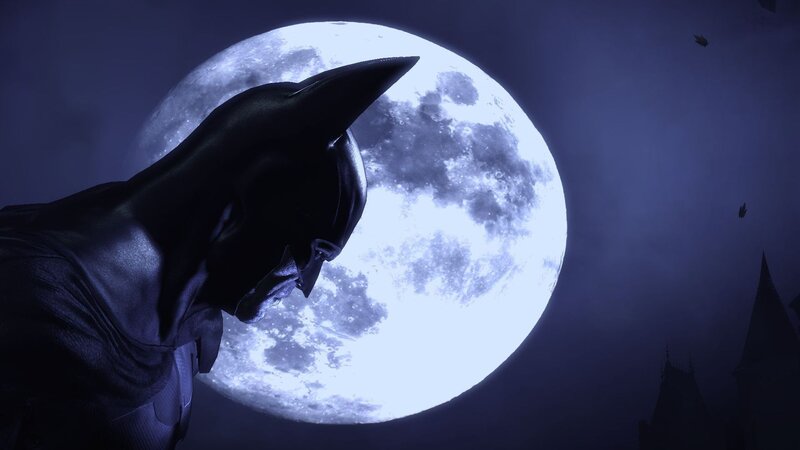 Batman Silhouette — Blue, Dramatic, Night, 3d Render