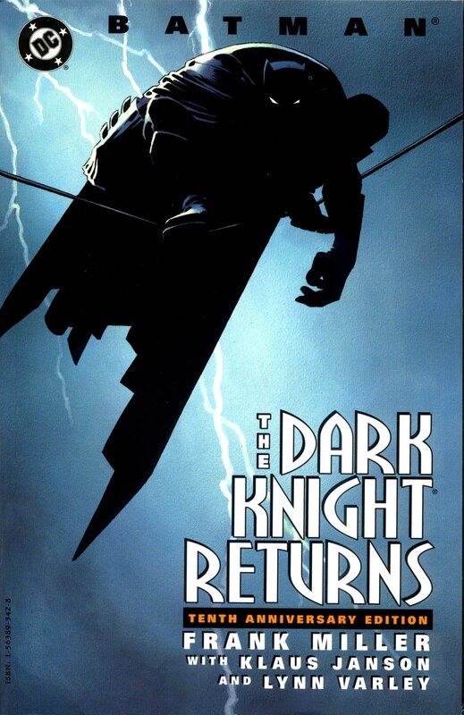Batman Silhouette — Blue, Dramatic, Night, Comic, Lightning