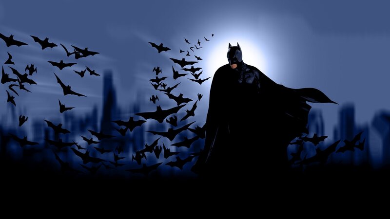 Batman Silhouette — Blue