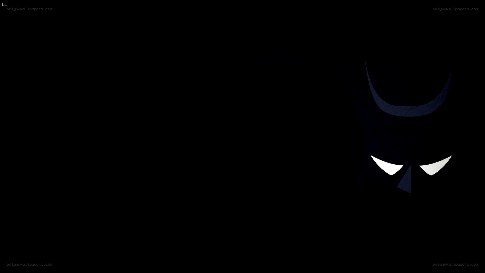 Batman silhouette in darkness
