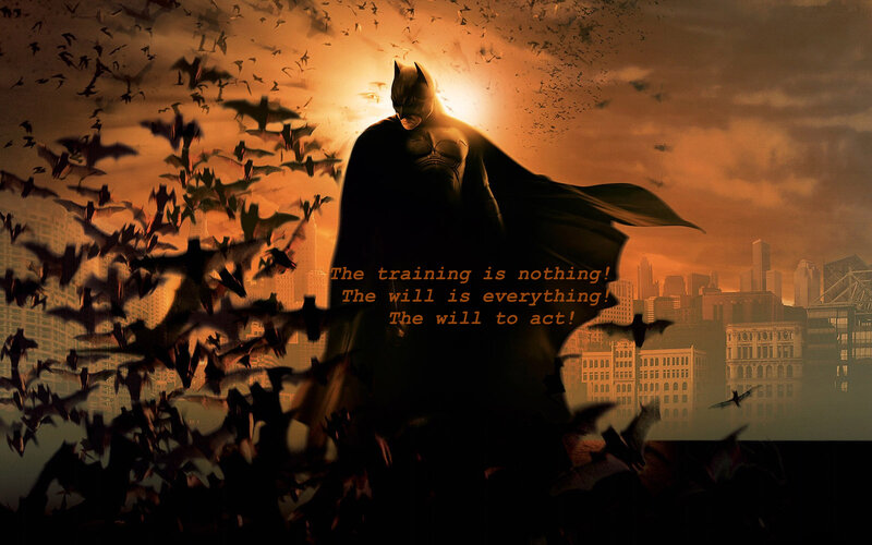 Batman Silhouette — Orange