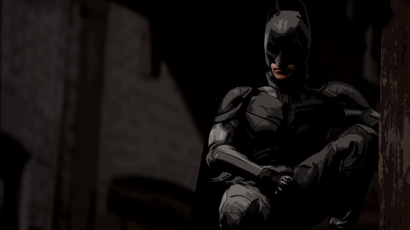 Batman Sitting in Shadows