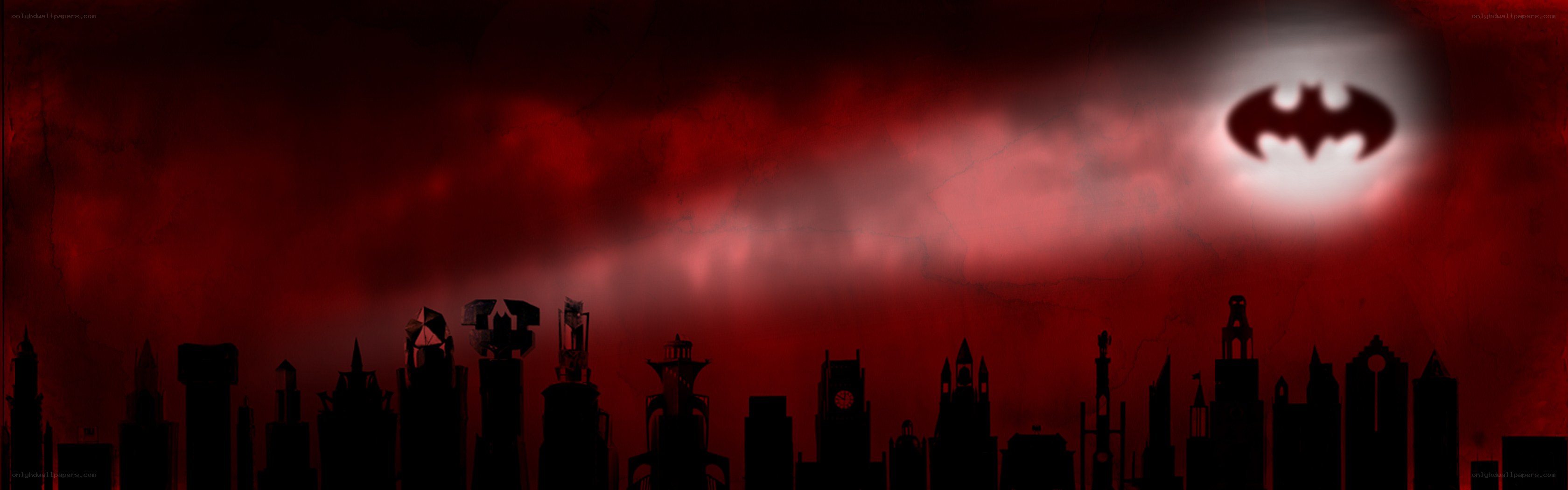 Batman skyline at night