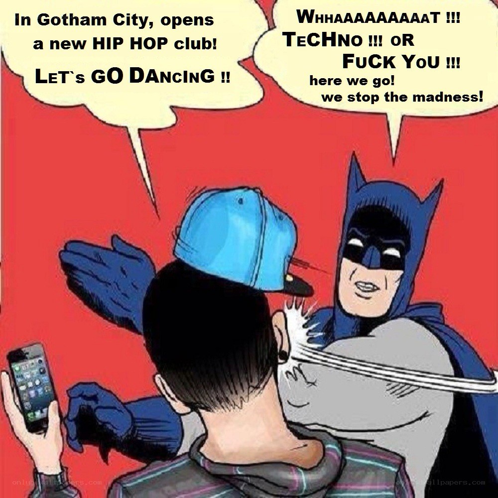 Batman slaps hip-hop fan
