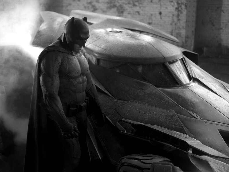 Batman Standing Beside Vehicle — Black