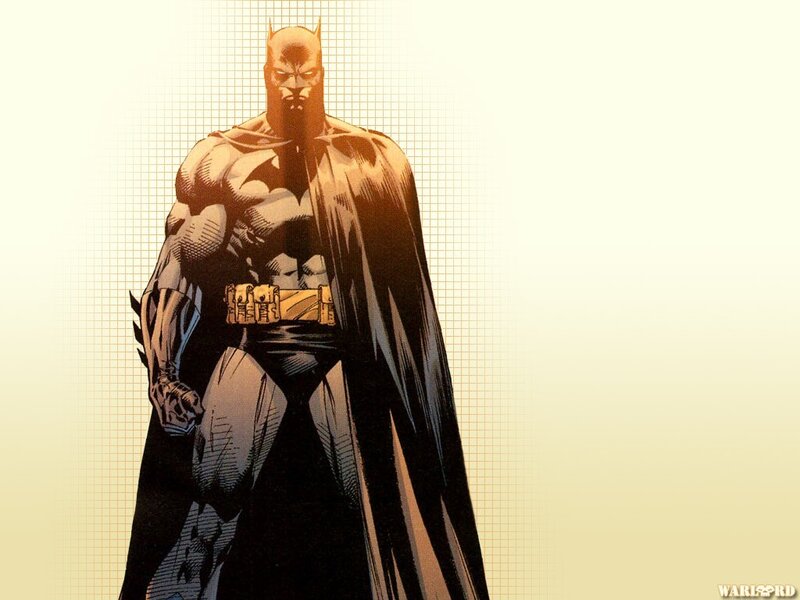 Batman Standing — Black, Dramatic, Comic