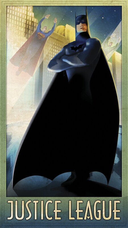 Batman Standing in City — Black, Dramatic, Night