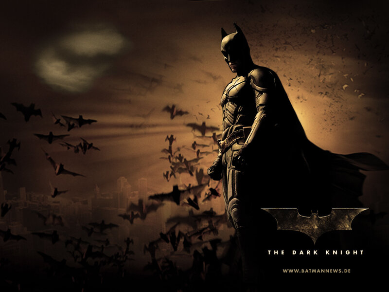 Batman Standing in City — Brown