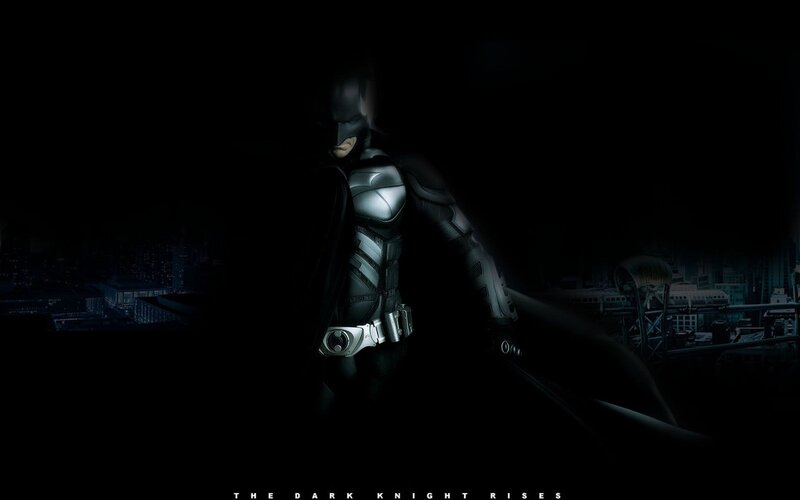 Batman Standing in Dark — Black, Dramatic, Night, Digital Art, Cityscape