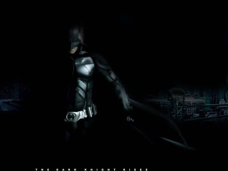 Batman Standing in Dark — Black