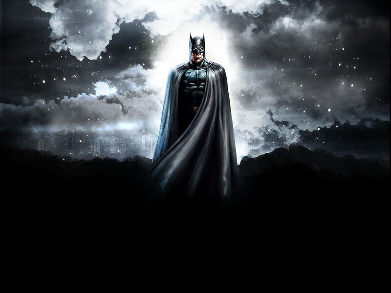 Batman Standing in Dark