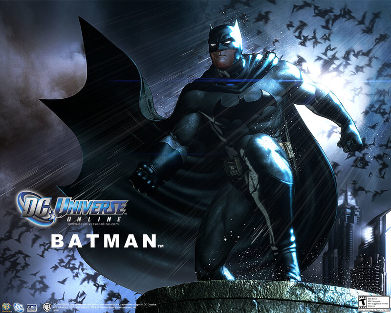 Batman Standing in Rain