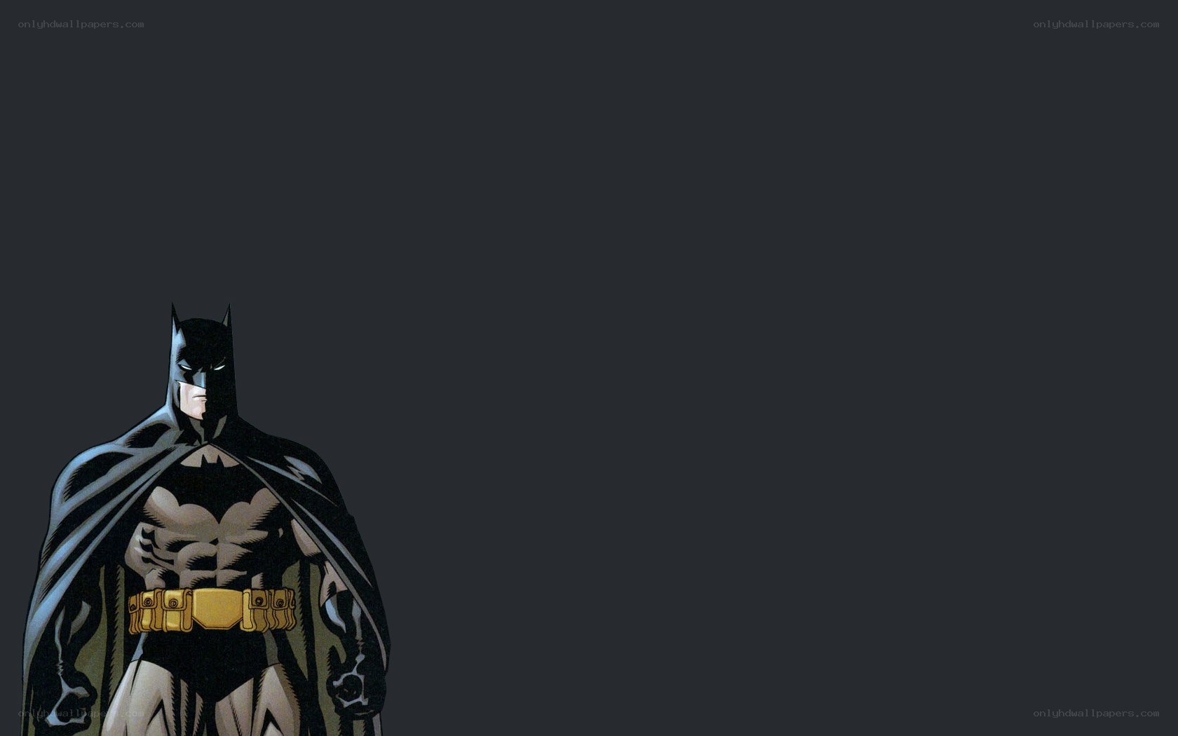 Batman standing in shadow