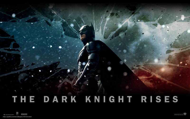 Batman Standing in Snow — Black, Dramatic