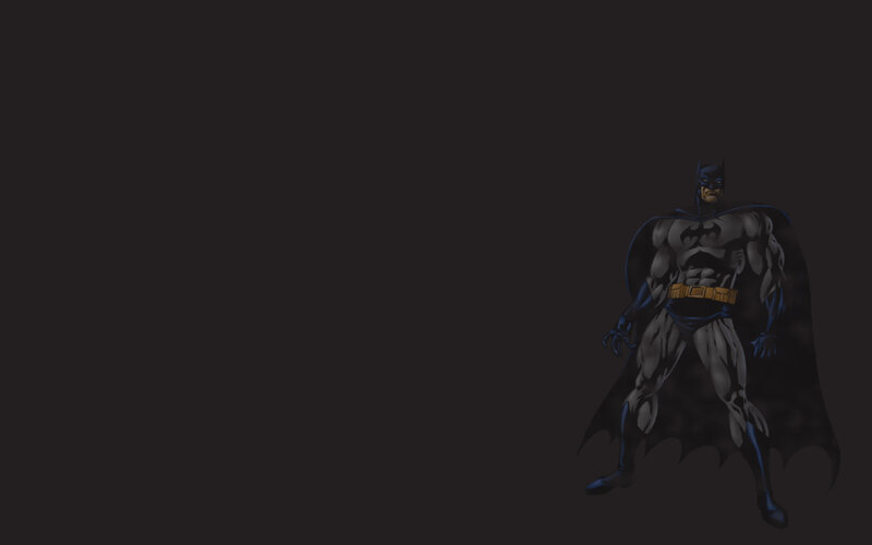 Batman standing in the dark