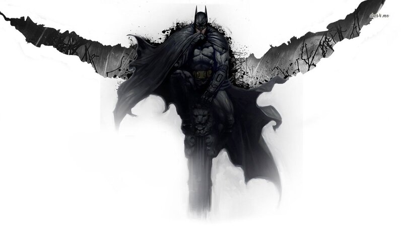 Batman Standing on a Pillar — Black