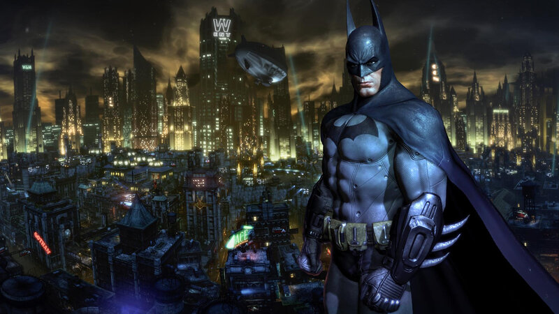Batman Standing on Rooftop — Black