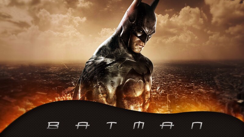 Batman Standing over City
