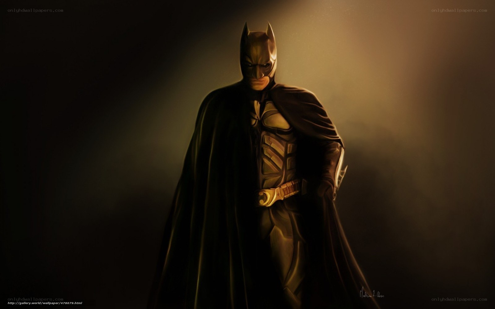 Batman stands in shadow