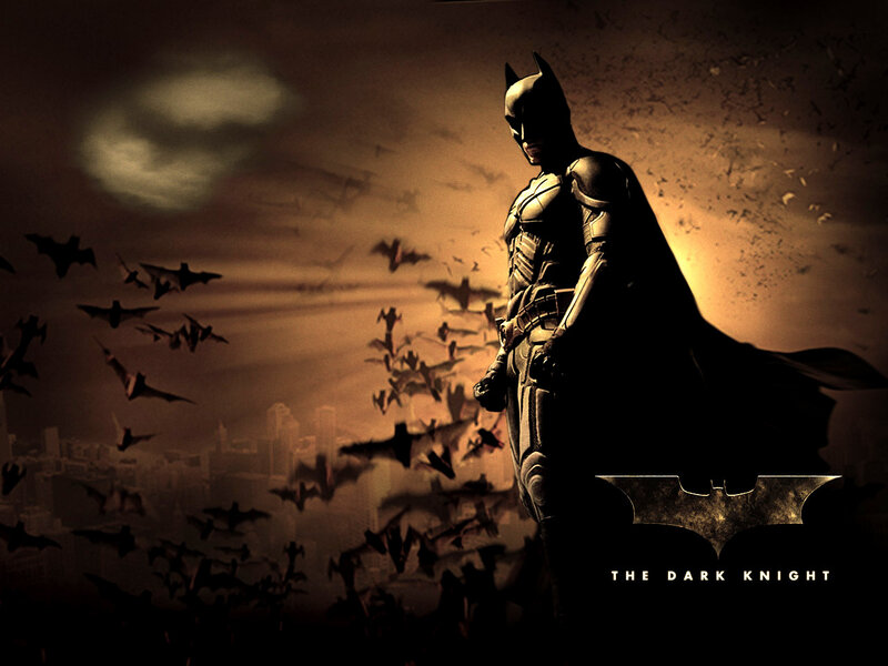 Batman stands over Gotham