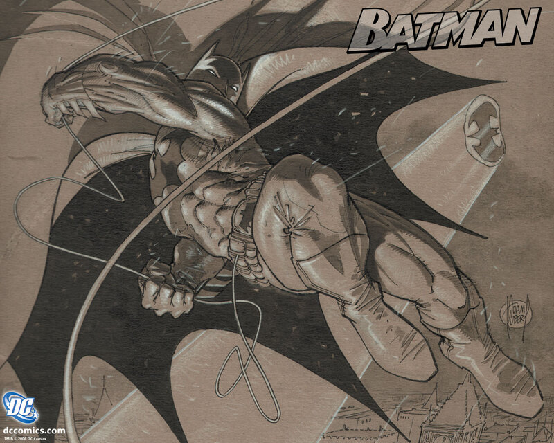 Batman Swinging on a Rope — Brown