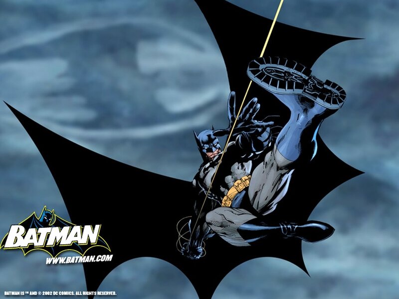 Batman Swinging on a Rope