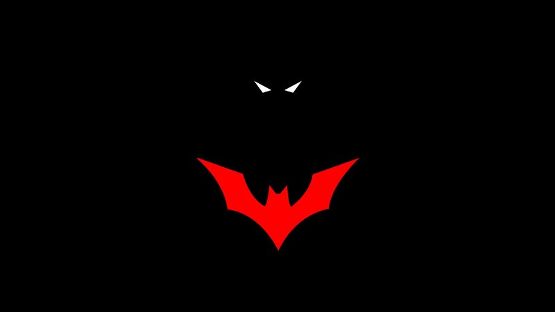 Batman symbol with eyes