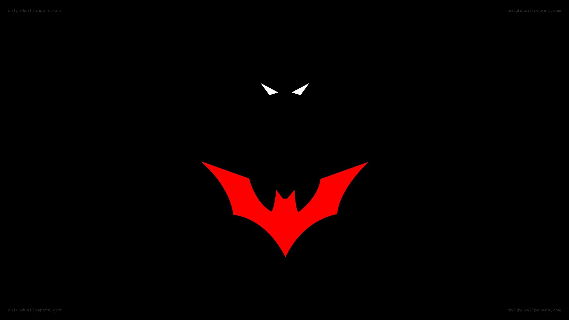 Batman symbol with eyes