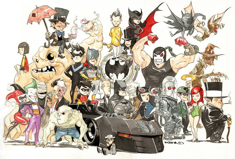 Batman villains and allies collage