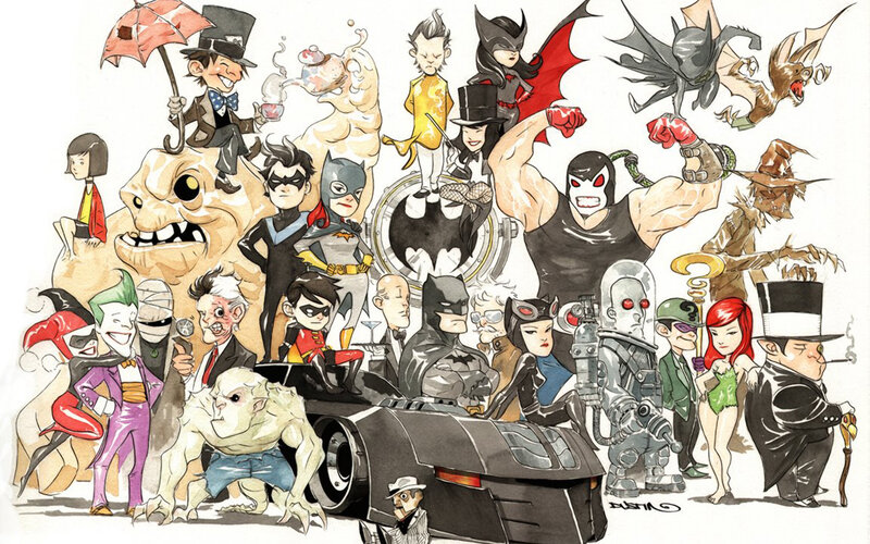 Batman villains and allies collage