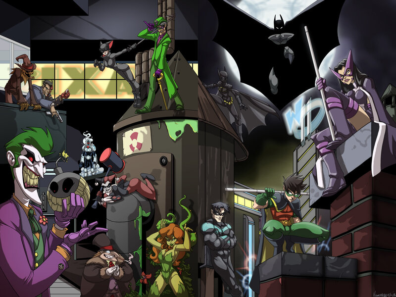 Batman villains and heroes