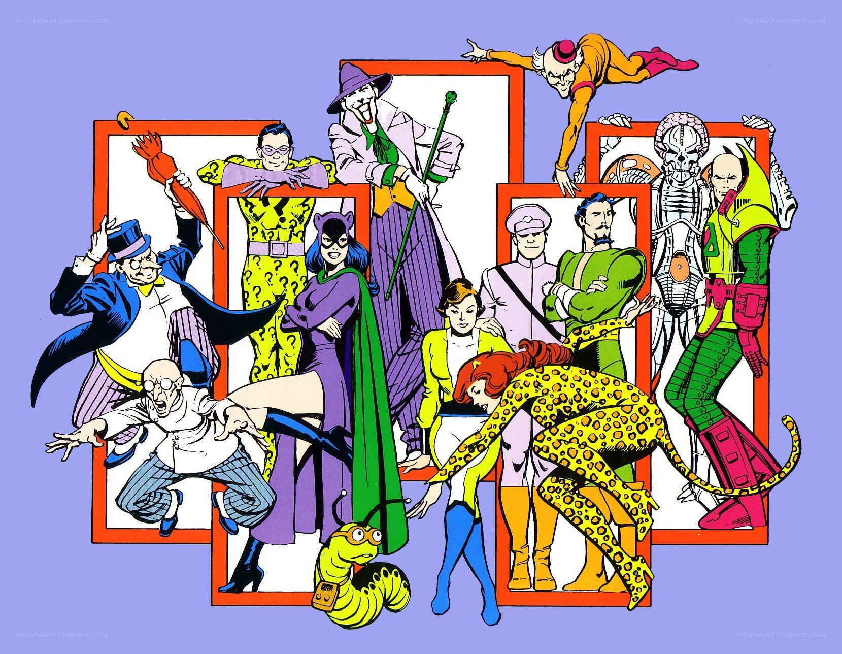 Batman villains collage
