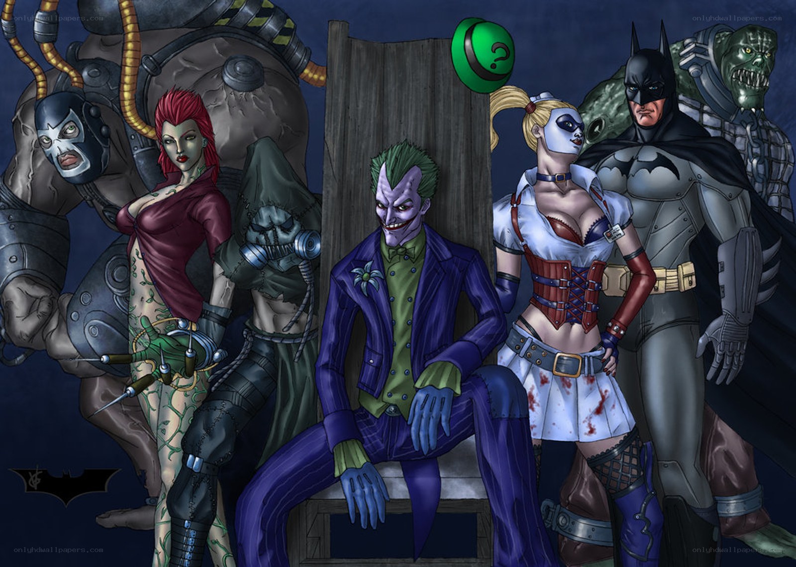 Batman villains group portrait