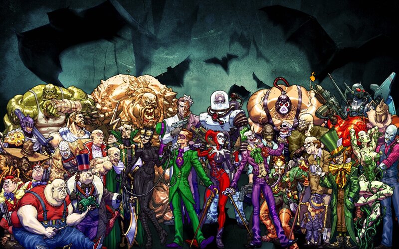 Batman villains group portrait