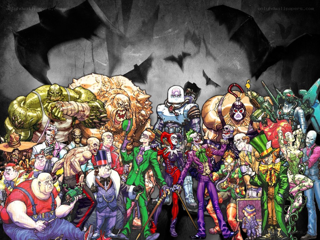 Batman villains group portrait