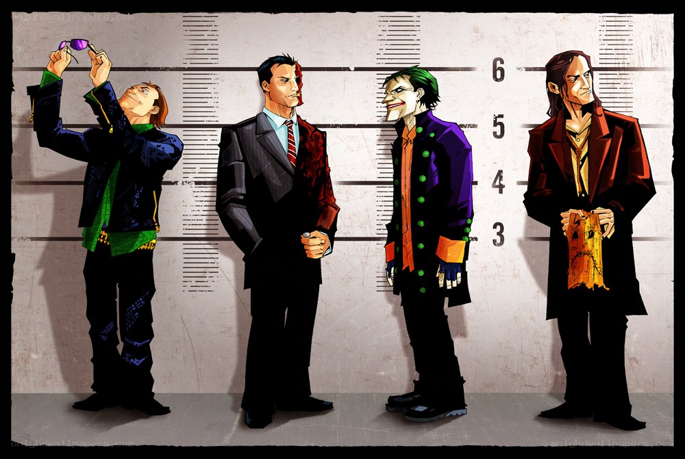 Batman villains mugshot