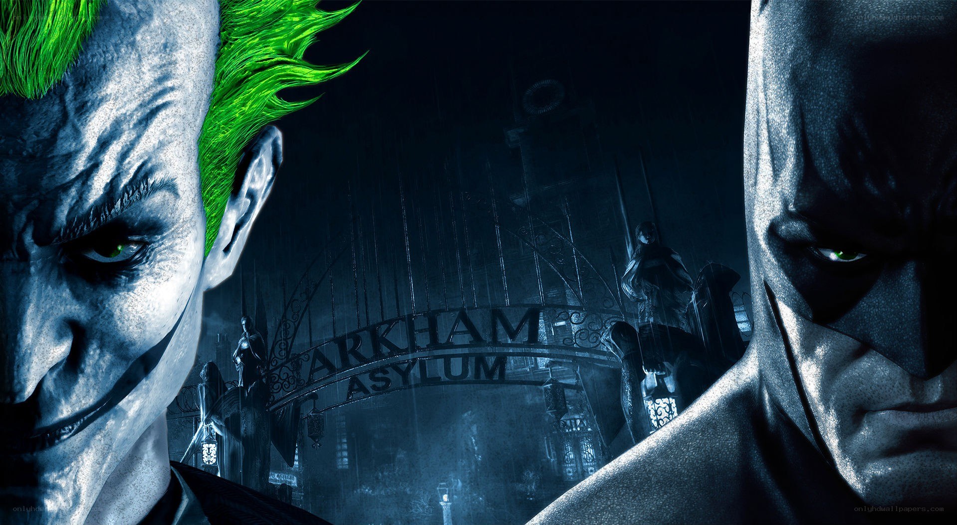 Batman vs Joker at Arkham Asylum