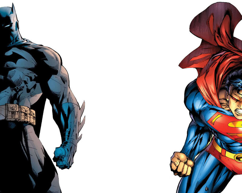 Batman vs Superman confrontation