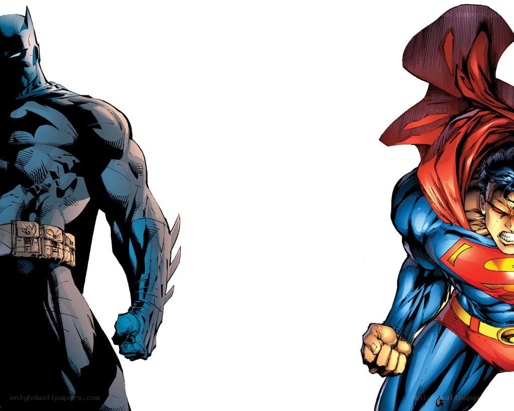 Batman vs Superman confrontation