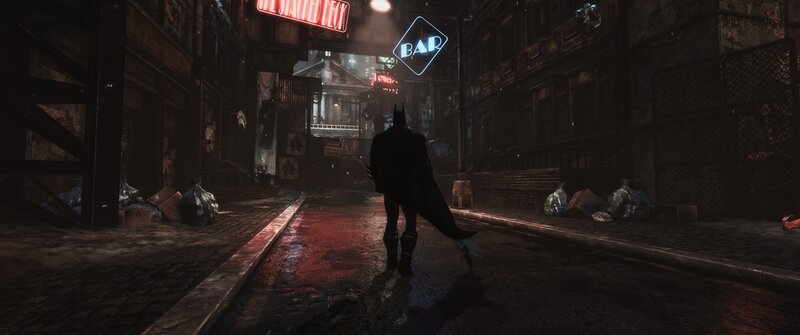 Batman Walking Down Alley