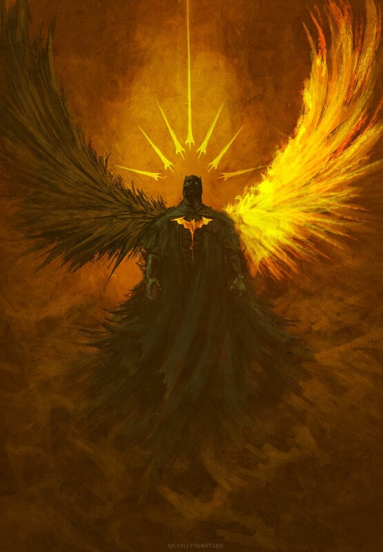 Batman with Angel Wings