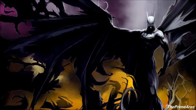Batman with Bat Wings — Black, Dramatic