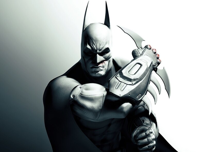 Batman with Batarang — Black, Dramatic, Digital Art, Mask
