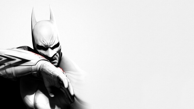 Batman with Bloodied Arm — Black, Dramatic