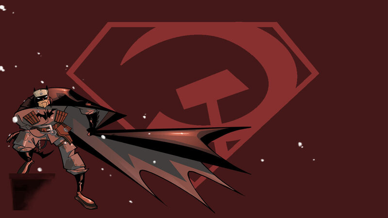 Batman with Cape — Red