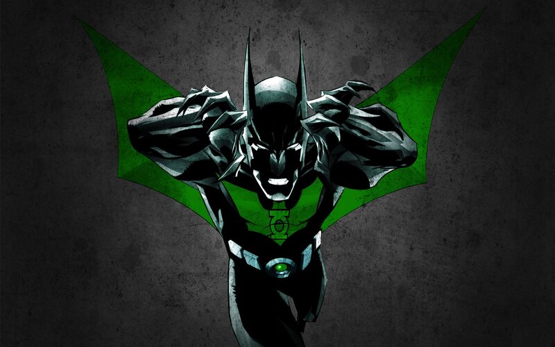 Batman with green wings