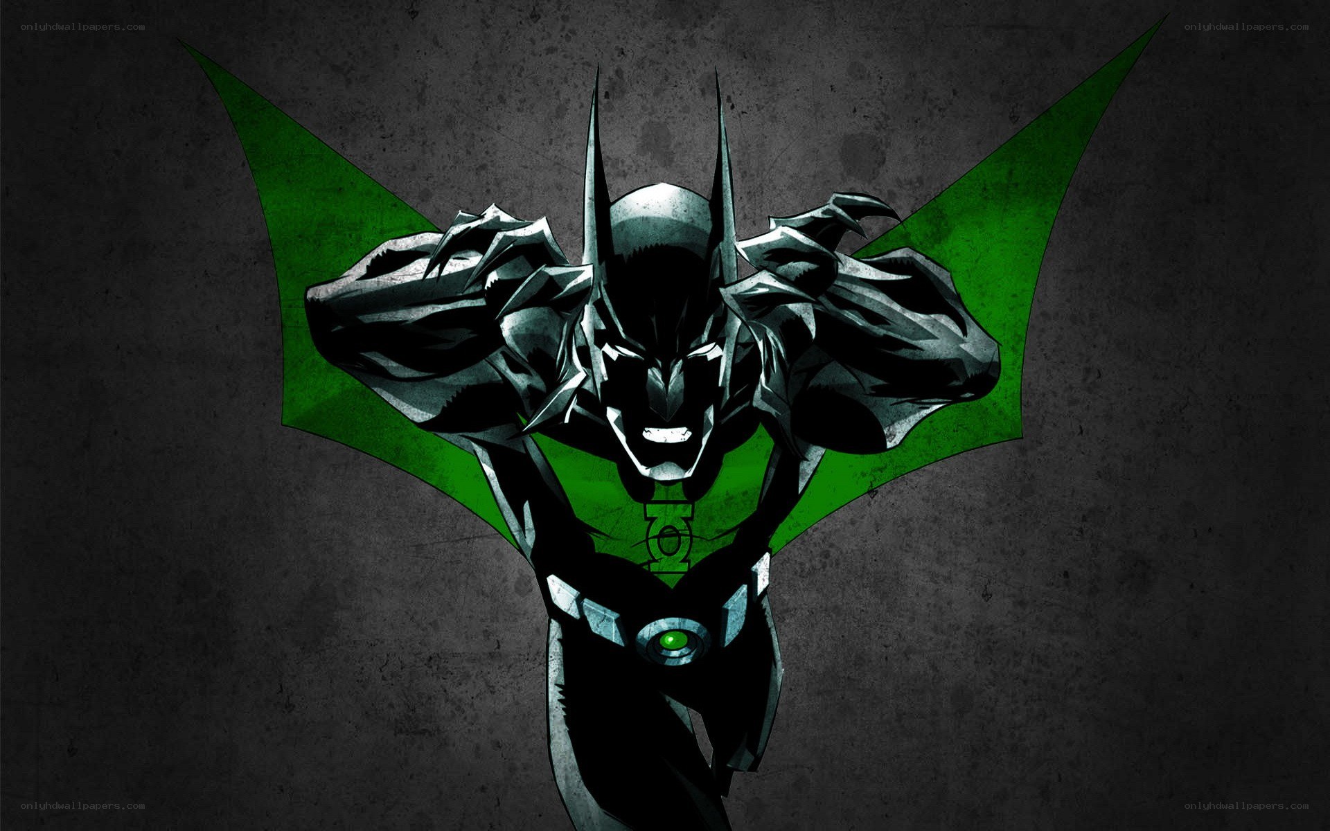 Batman with green wings